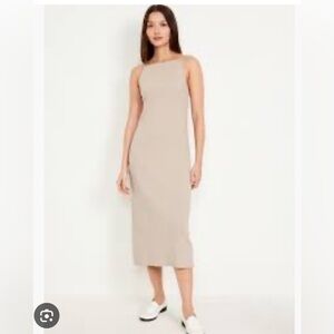 NWT Old Navy Sleeveless Rib-Knit Midi Dress